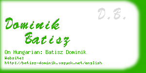 dominik batisz business card